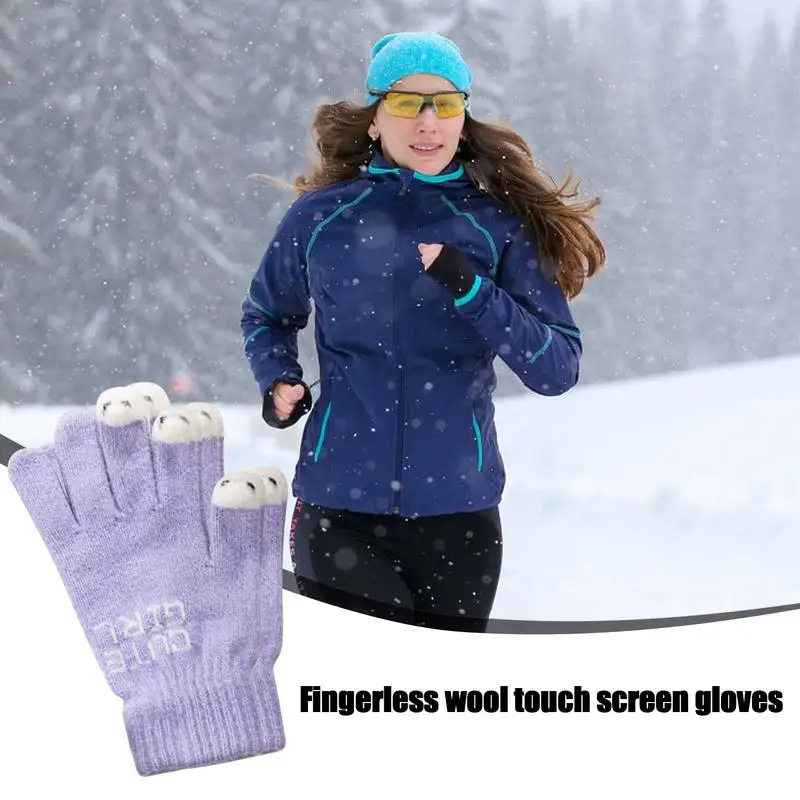 Gloves Touchscreen Winter Windproof Gloves Cold Weather Gear Anti-Slip Thermal Gloves Hand Warming Accessories For Outdoor