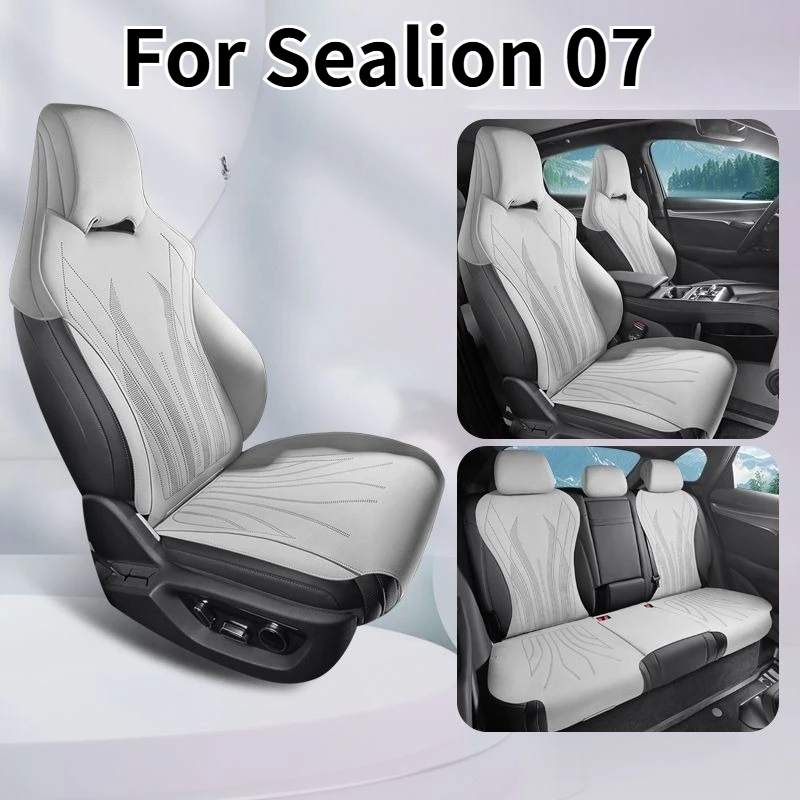 Car Seat Covers for BYD Sealion 7 2026 2027 Cushion Breathable Back Cushion Durable Protective Pad Interior Accessories