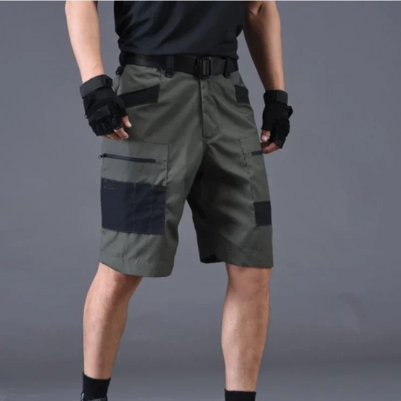 Camouflage Shorts Mens Summer Quick Drying Multiple Pockets Military Pants Outdoor Hiking Fishing Thin Shorts Male Jogger