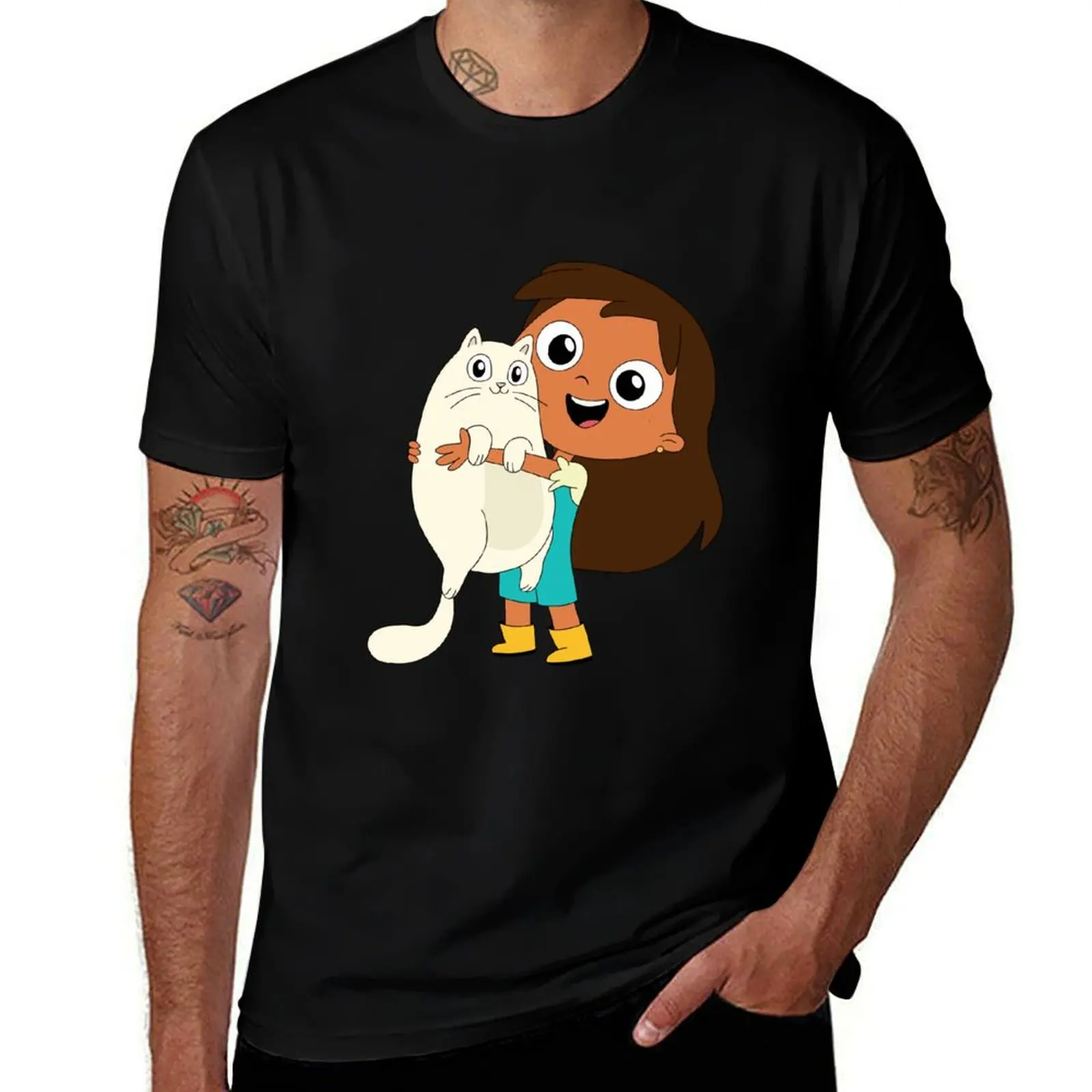 

Rosie and Gatita friends hug fan art T-Shirt man t shirts for men casual man t shirts for men T-Shirt
