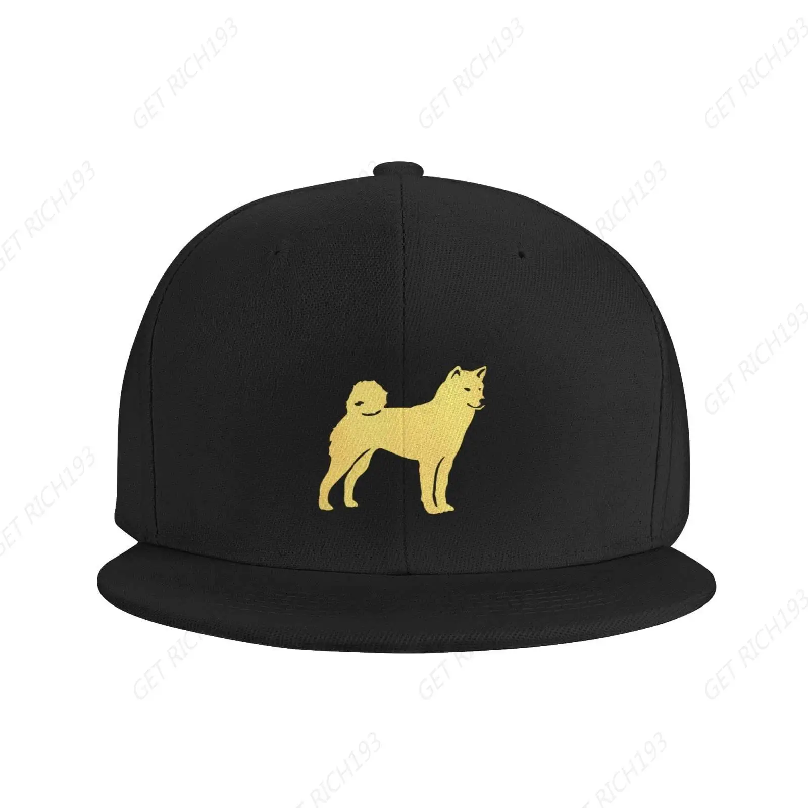 

Snapback Hat Shiba Inu Trucker Hat Hip Hop Classic Plaid Flat Baseball Cap Black One Size