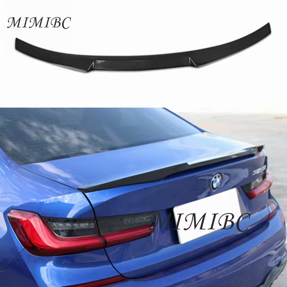 Para BMW Serie 3 G20 y G28 M3 G80 2019 2020 2021 2022 M340i M4 estilo FRP alerón trasero de fibra de carbono para maletero - AliExpress 