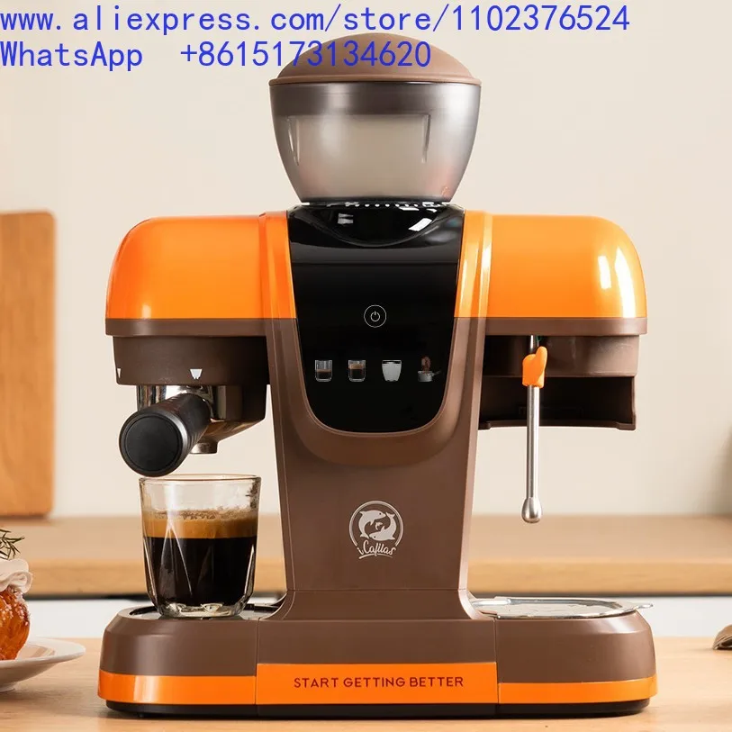 Semi-automatic coffee machine high pressure extraction can be ground milk foam latte flower household