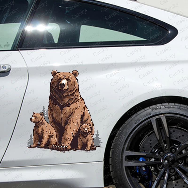 bear animal forest Car Decal Hood Decal Side Vinyl Sticker Decal Truck Graphic Ita Car Wrap Car Paint Decoration Sticker Decal