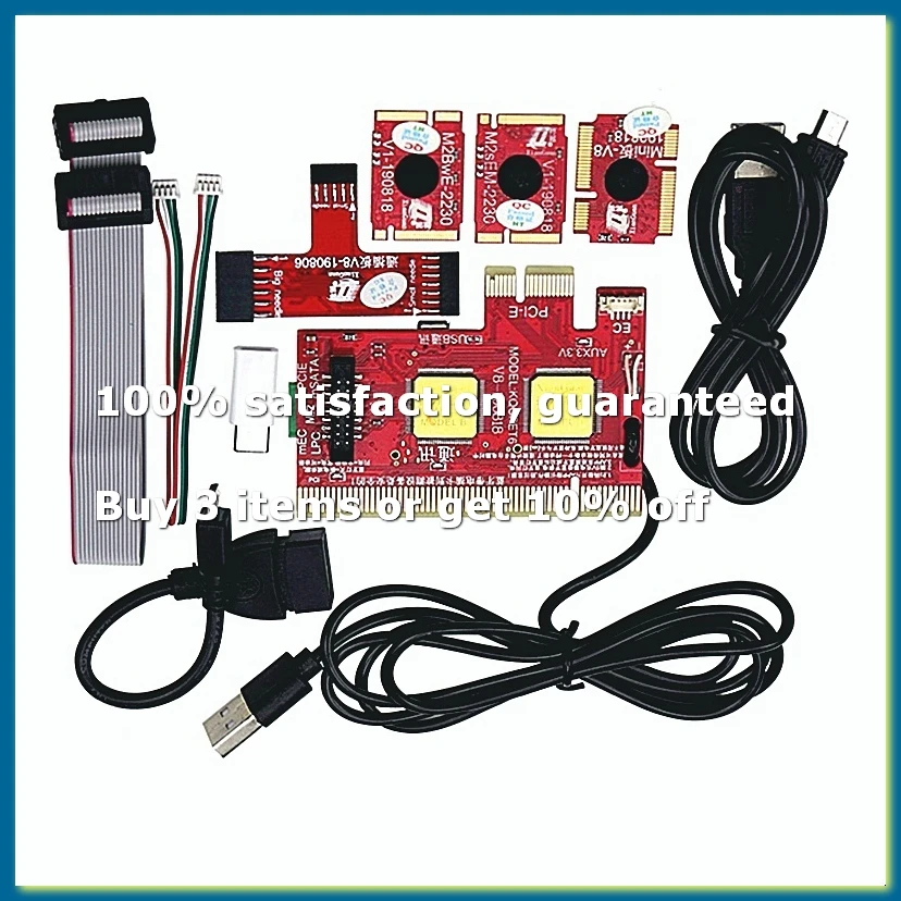●V8 Multifunction Laptop and Desktop PC Universal Post Diagnostic Test Card Debug Support PCI,PCI-E,LPC,Mini,MSATA