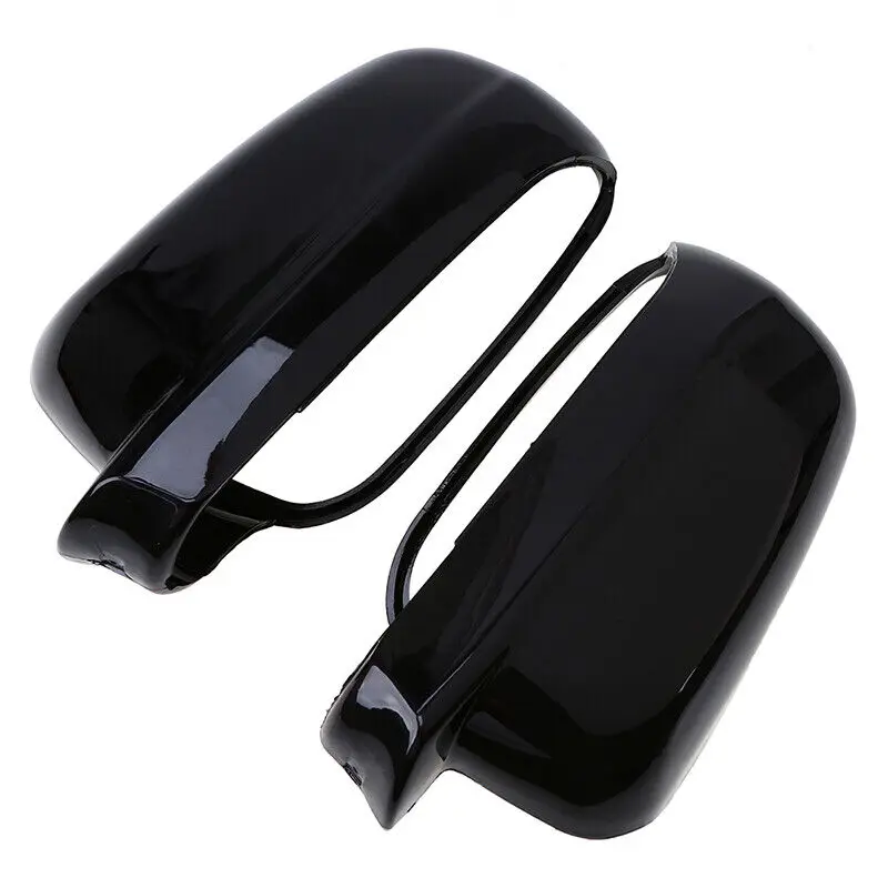 Rearview Mirror Cap Glossy Black Wing Side Mirror Cover Housing Same Size Fit For VW Golf 4 MK4 Bora 1998-2004 Car Accessories