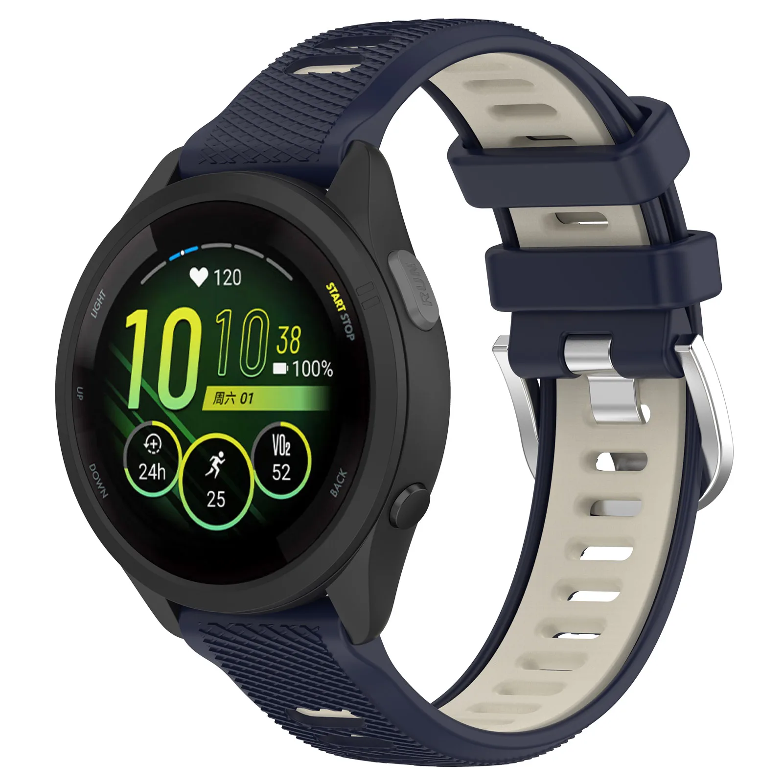 Ремешок на запястье для Garmin Forerunner 255 255S 265S 265 245 55 Vivoactive 4 4S 2 Plus 2s SQ силиконовый браслет спортивные часы