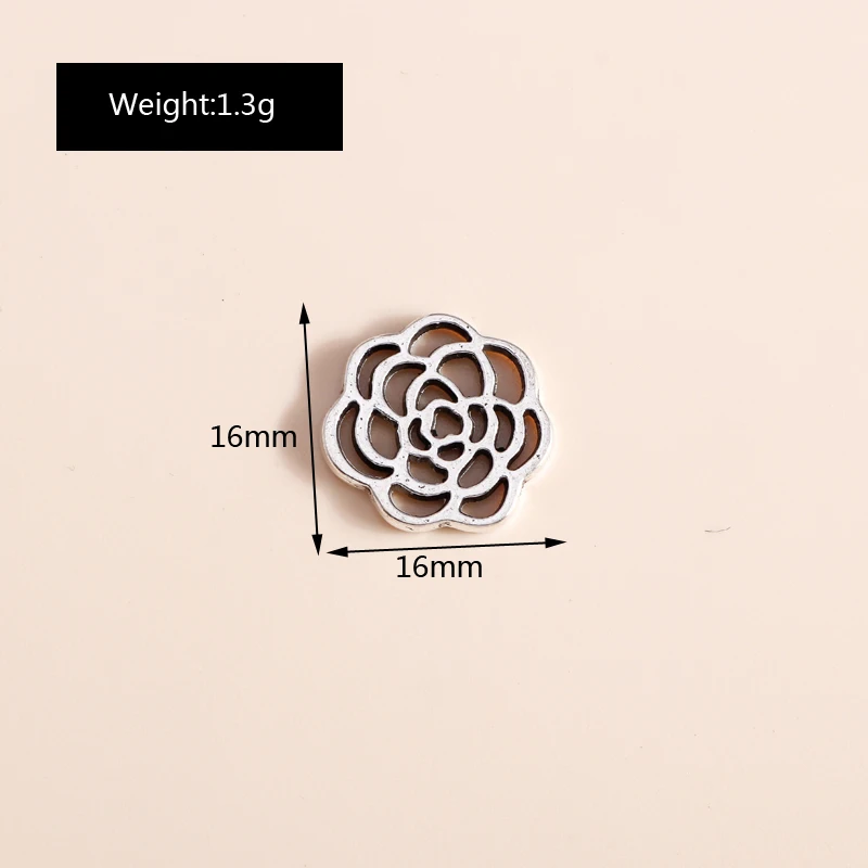 20 Stück niedliche Anhänger aus Legierung in Form von Pflanzen, Blumen, Bäumen und Blättern für die Schmuckherstellung, Ohrringe, Anhänger, Halsketten, Armbänder, DIY-Bastelzubehör – Detail 15