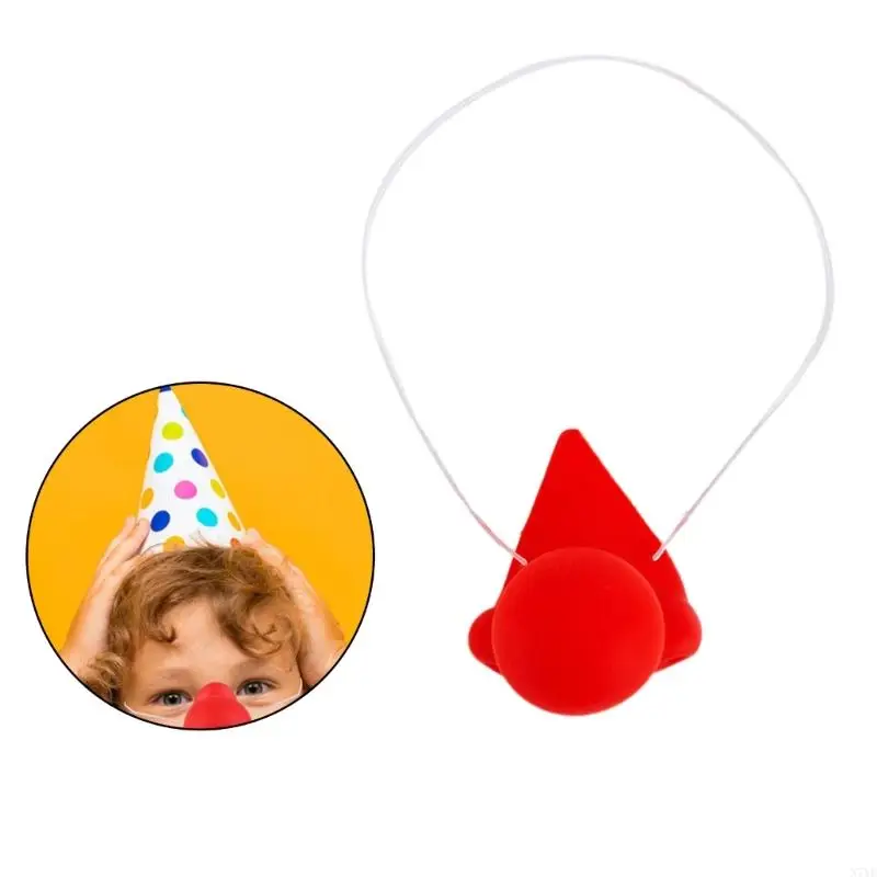 Nariz payaso divertida N7YF con/sin efectos sonido Nariz payaso para niños y adultos