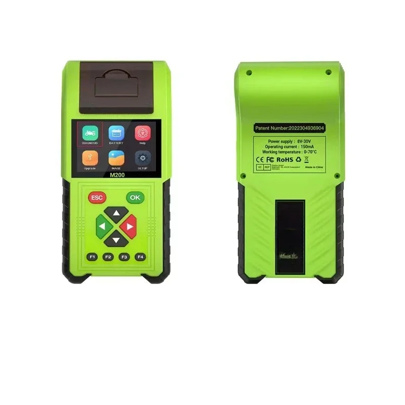 Motorcycle diagnostic scanner + battery tester + car test 3in1