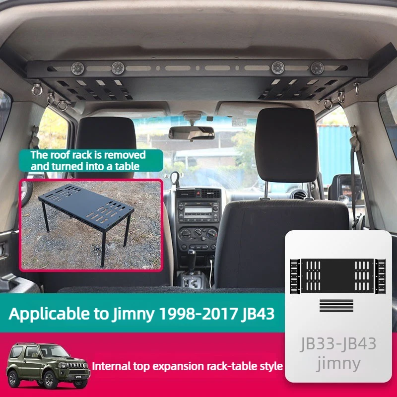 Suitable for Trunk Storage Rack of Old Jimny JB33/JB43 Modified Parts From 1998 To 2017 Enhanced Inner Top Expansion Frame