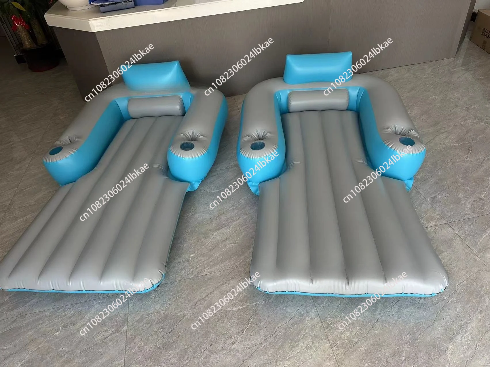 Inflatable Automatic Floating Row Built-in Propulsion Motor Rings Outdoor Swimming Pool Water Foldable Backrest Motor Lounge 6