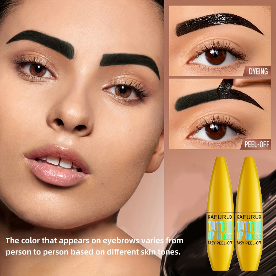 5 kleuren Semi-permanente Peel Off Wenkbrauwverf Crème Waterproof Brow Zwart Transpiratie Gel Natuurlijke Langdurige Oogmake-up Girfts