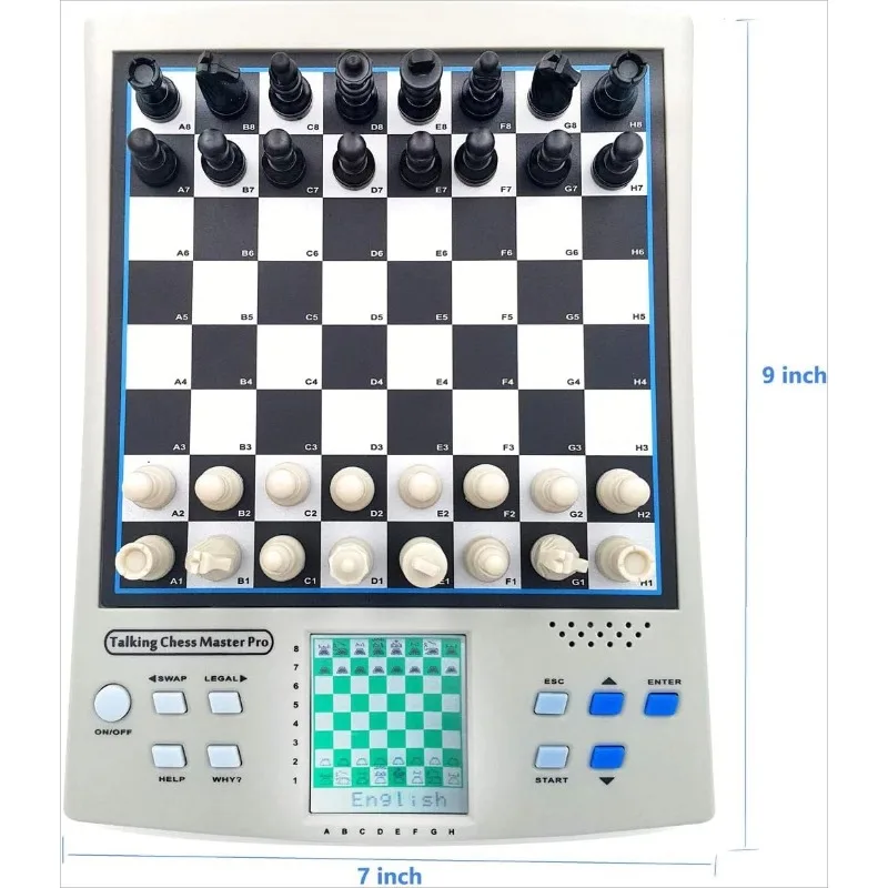 14-In-1 Smart Chess Human-Computer Game, Two-Player Game, Learning Chess, Practicing Chess/Electronic Chess, Game English