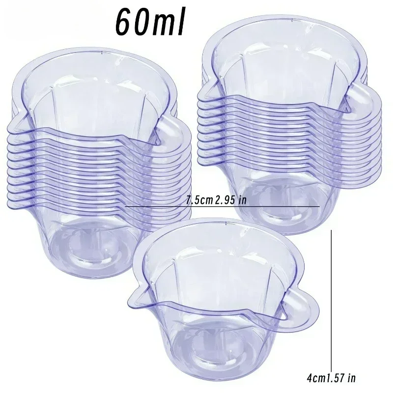 40ml 60ml Einwegbecher-Spender DIY Silikonharzform Schmuckherstellung Klare Mischbecher für Malerei Handwerk Handgemachter Behälter – Detail 11