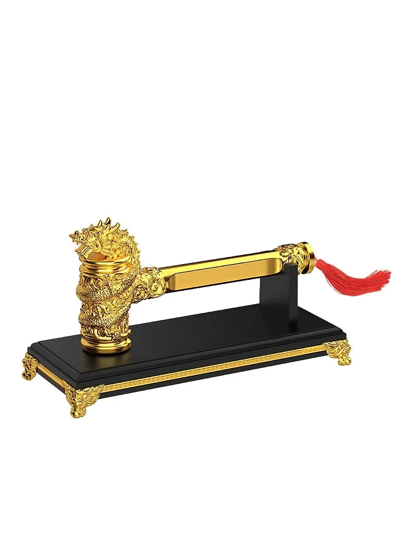 

2024 New Open Mouth Dragon Hammer Decoration Ceremony Full Set of Hardware Tools Golden Faucet Hammer