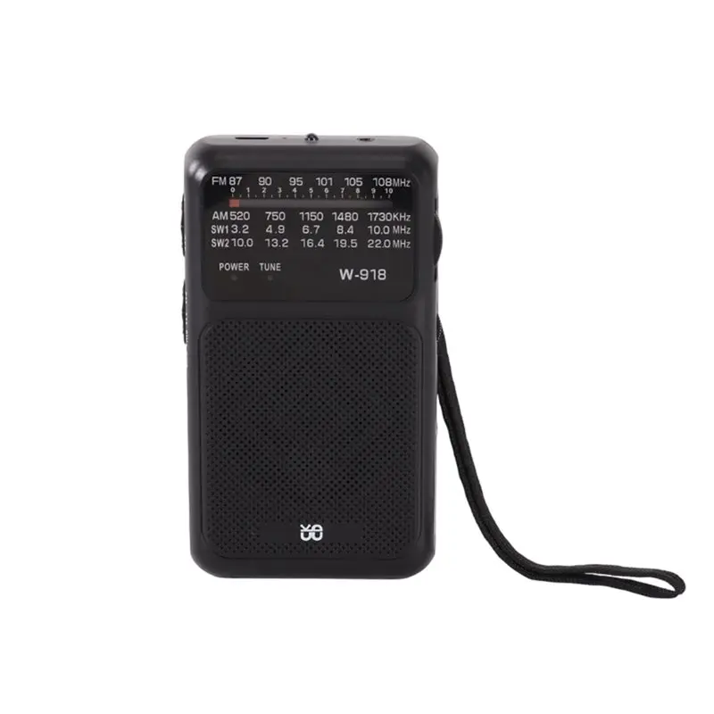 

ABNR W918 Emergency Survival Radio Portable Radio With FM/AM/SW Bands Small Full Band Flashlight