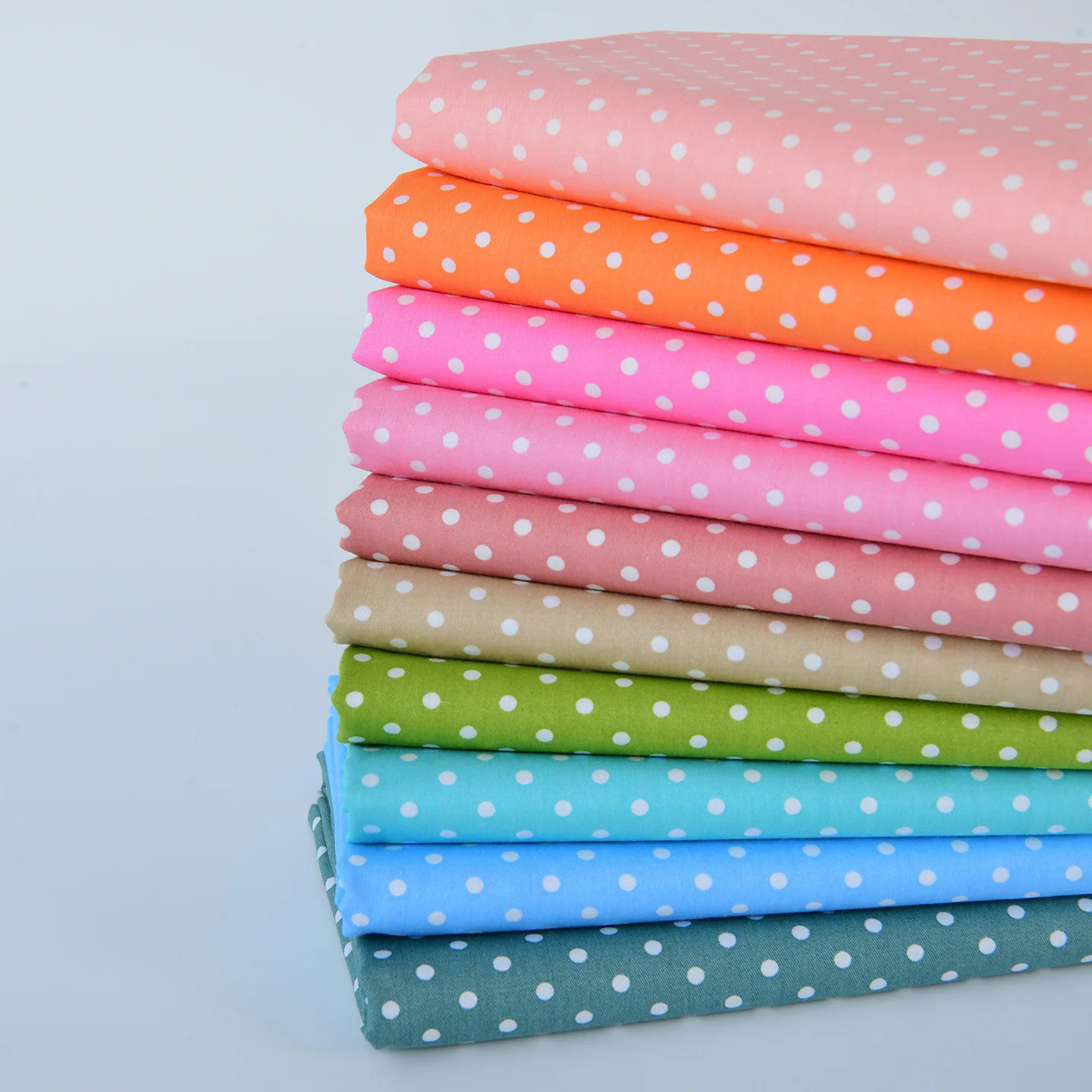 160x50cm Handmade DIY Colorful Water Jade Dots 40s Cotton Fabric Baby Bed Sheet Fabric Twill Cotton Sewing Cloth