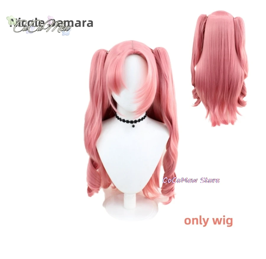 Game Zenless Zone Zero Nicole Demara Cosplay Wig Long Pink Curls Heat Resistant Hair Halloween Party Wigs