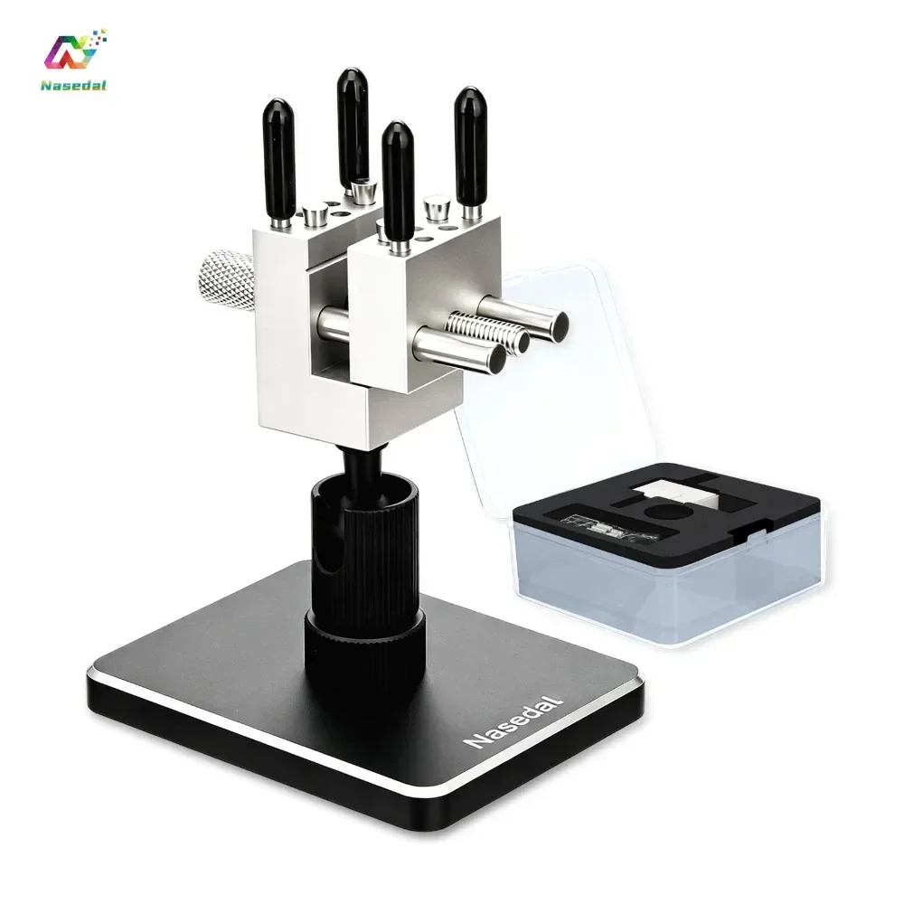 Nasedal 2-in-1 Mini-Schraubstock Präzisions-Hobby-Schraubstock 360° ° Rotationsklemme für Gunpla-Modellbau und DIY-Bastelarbeiten mit Aufbewahrungsbox – Detail 1