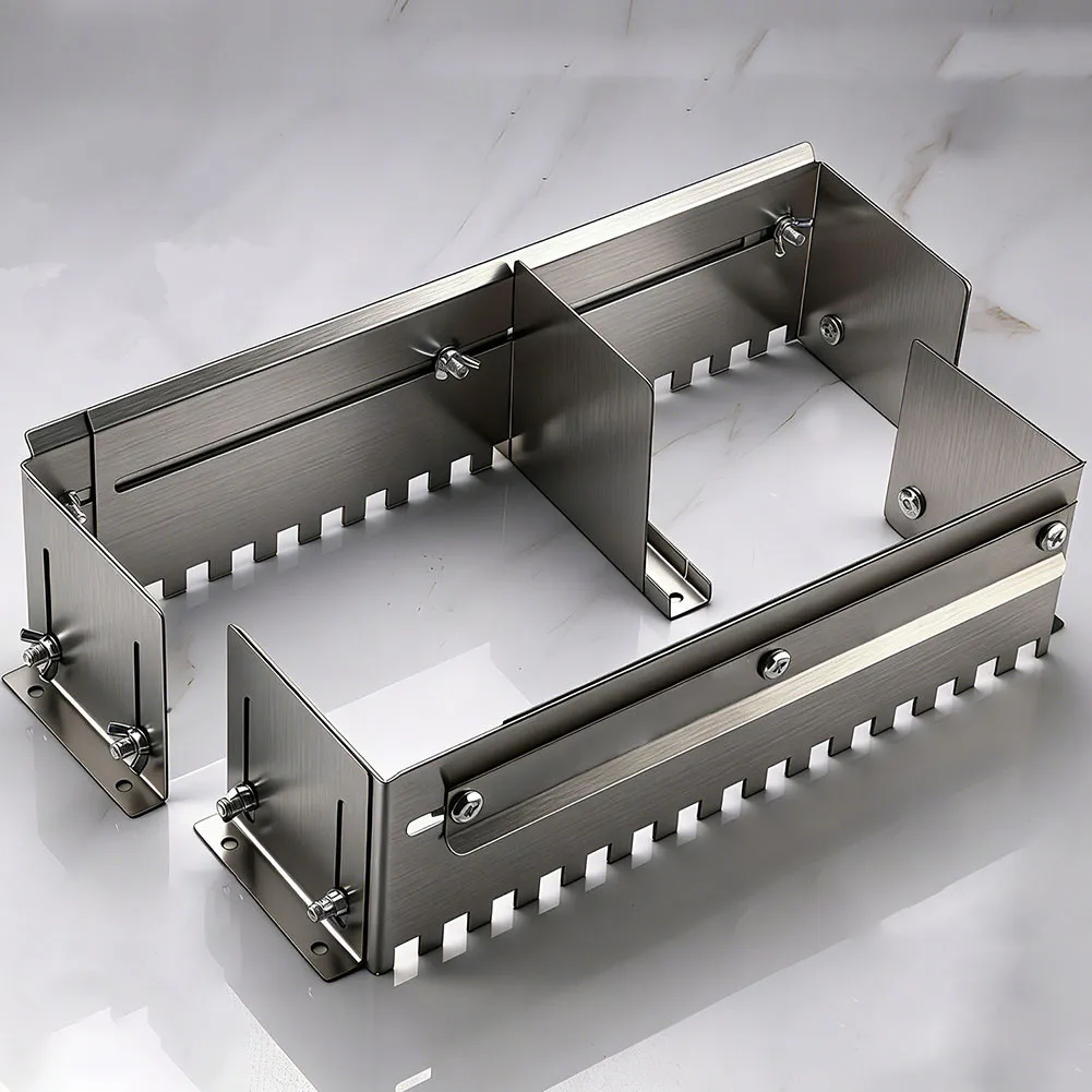 Adjustable Notched Trowel Mortar-Comb For Wall Floor Tiling Fast And Equal Application Of Adhesive- On The Floor