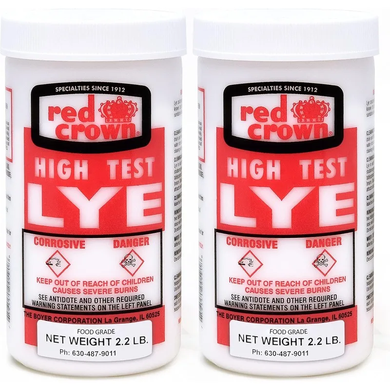 

Sodium Hydroxide Pure High Test Lye Food Grade, Caustic Soda, Drain Cleaner and Clog Remover, 2 Pack 2.2 lbs