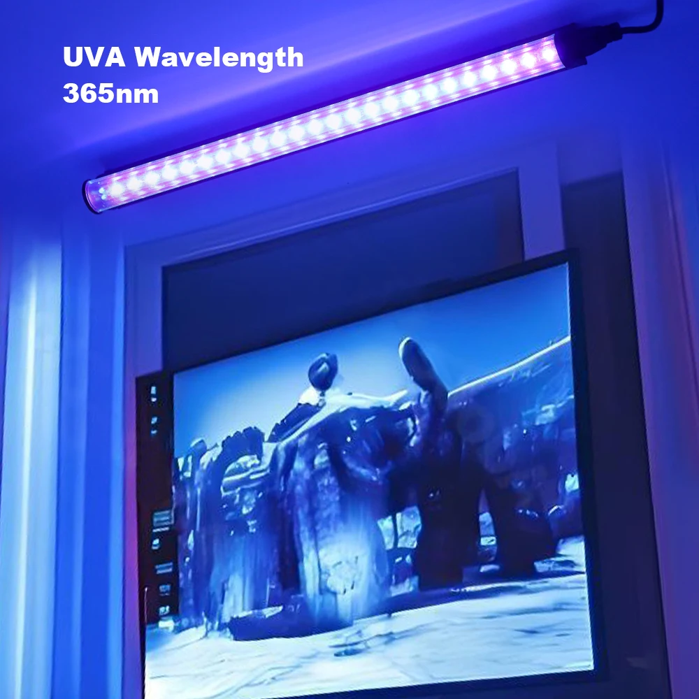 USB الأشعة فوق البنفسجية ضوء Blacklight T5 T8 UV Blacklight بار لحزب الفلورسنت ديسكو ضوء المرحلة T5 أنبوب الأشعة فوق البنفسجية قطاع أضواء للخزانة #4