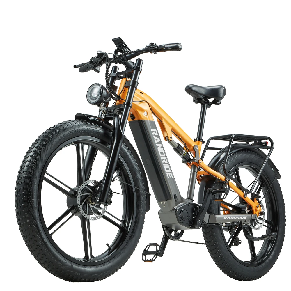 

2000W Electric Bicycle 48V 20AH Battery Mountain Bike 26-inch Fat Tire Adult E-Bike with Hydraulic Disc Brakes and 7-Speed