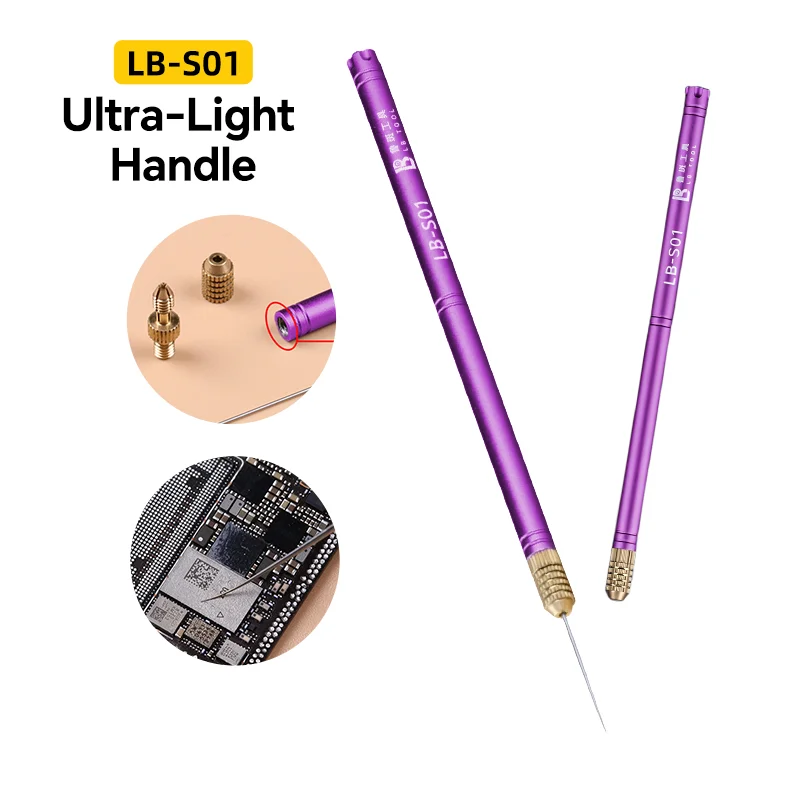 

LUBAN Handheld Knife Handle Multi-function Glue Remover Blade for Motherboard Chip Layering CPU IC Edge Glue Scraping