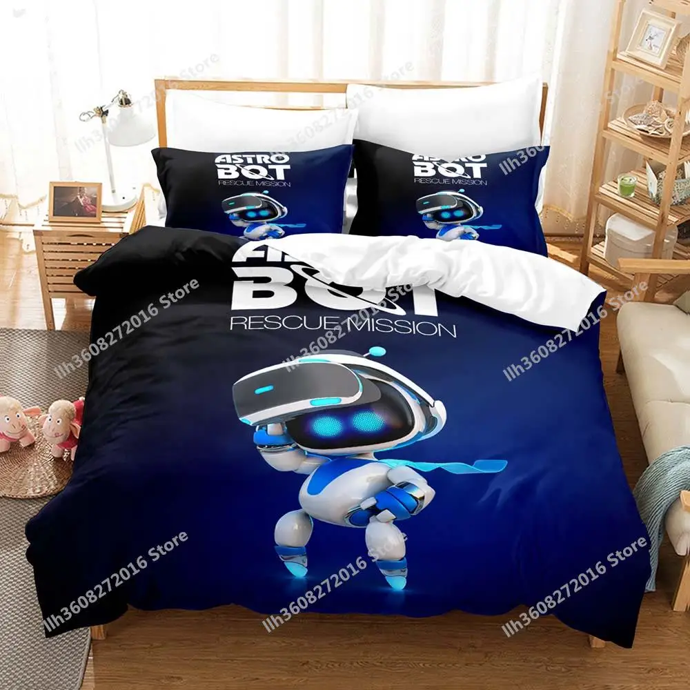 2025 ASTRO BOT Bedding Set Single Twin Full Queen King Size Bed Set Adult Kid Bedroom Duvetcover Sets 3D Print Anime Bed Sheet S