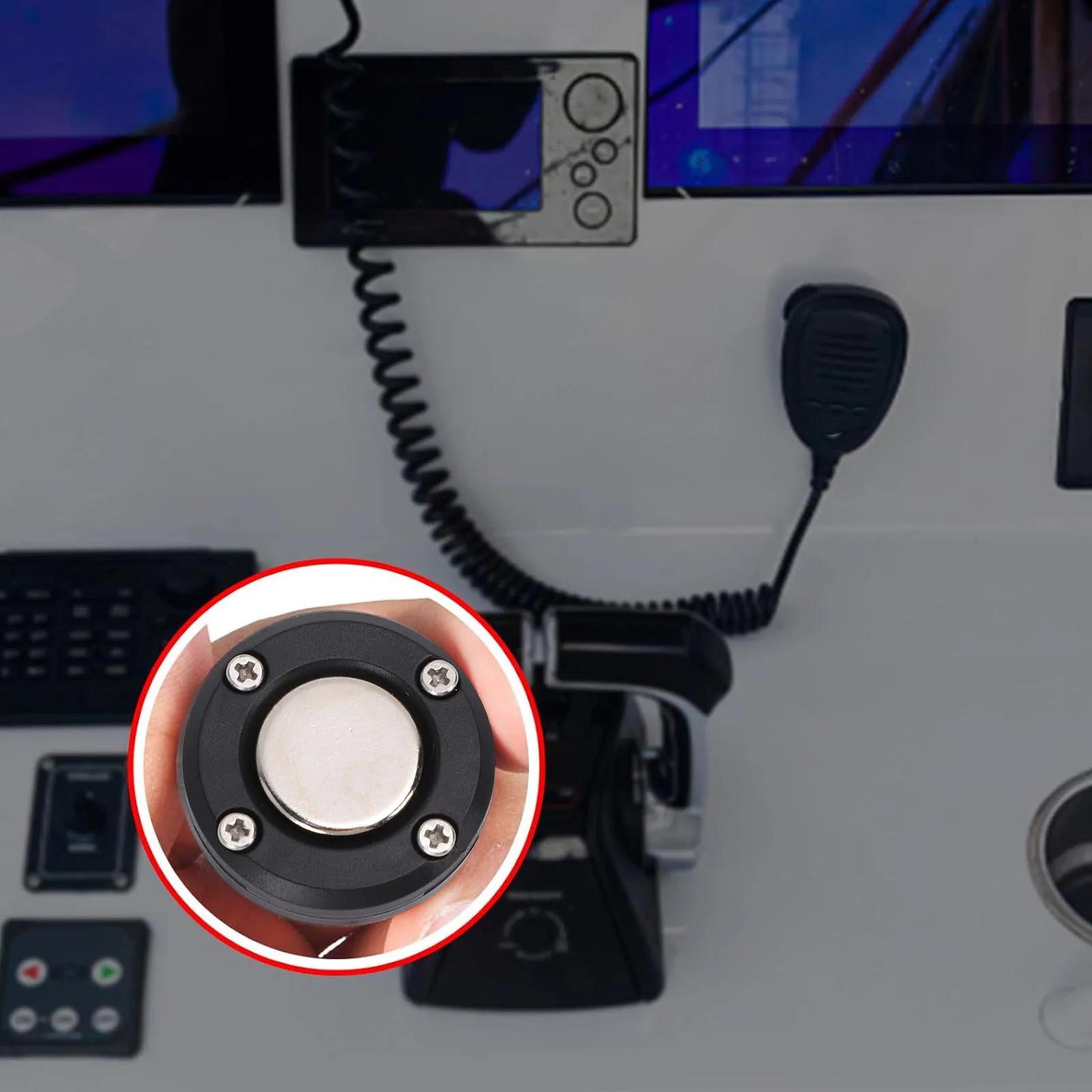 Portable Magnetic Mic Holder Fit for Kenwood KMC-30 KMC-32 KMC-35 KMC-36 CB Radio Microphone Holder CB Mic Hanger