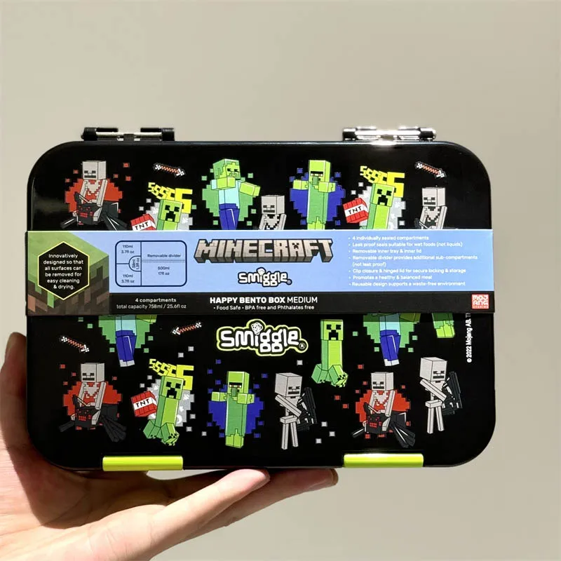 Genuine Australia smigle Cartoon Series Lunch Box Food Grade Lunch Box School Student Anime Patterns Lunch Box Gift