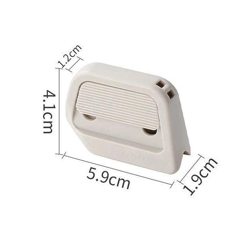 Mini Ceramic Blade Box Cutter Magnetic Storage Portable Auto-Retract Blade Safety Courier Box Open Tool with Wall Mount
