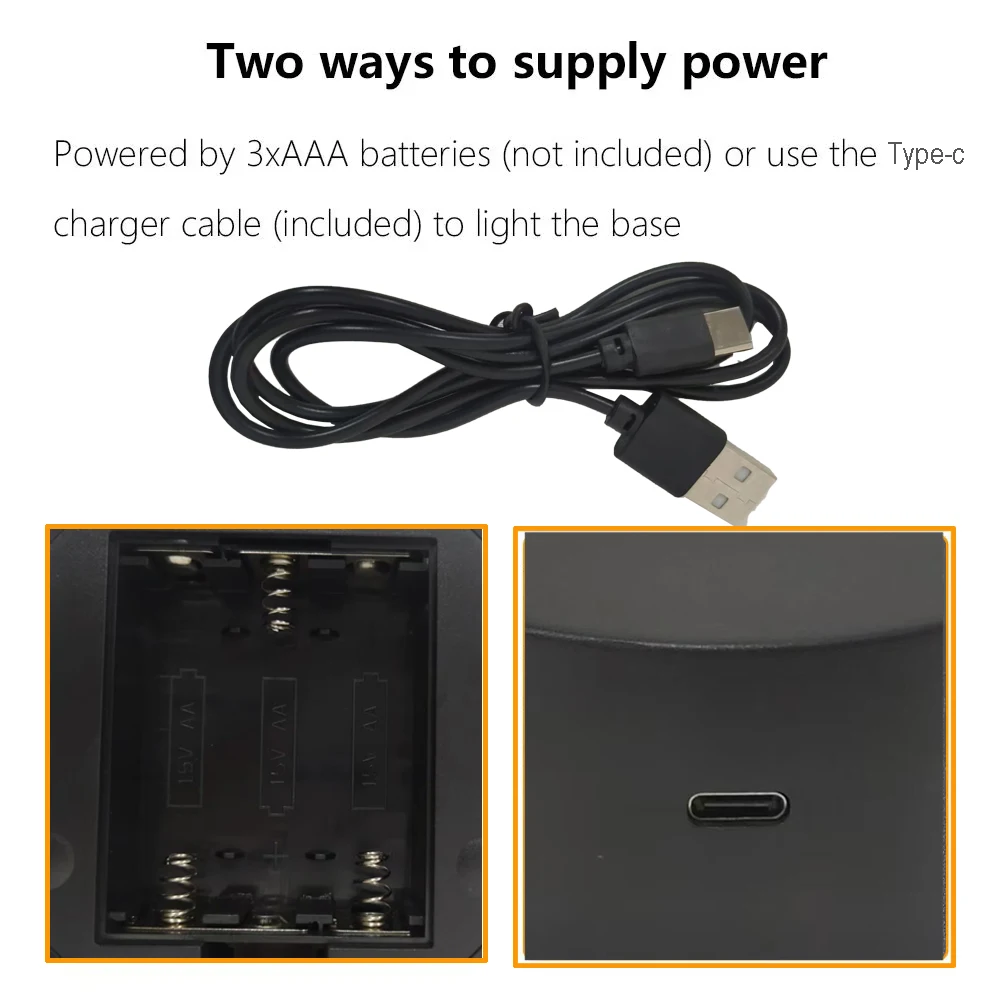 3D LED Light Base 7/16 Colors Acrylic Lamp Display Stand with Remote Control/Touch Anime Lamp Holder Acrylic Light Board Base