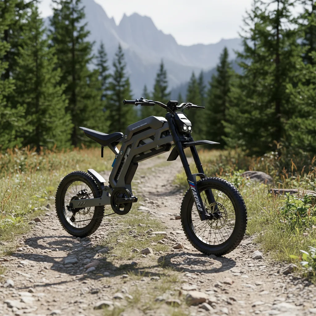 

Electric Dirt Bike 52V 27Ah Battery 6-Speed Rear Hub Off-Road Motorcycle 100KM Mountain E-Mountain OBX GT73 61-80km/h Thumb
