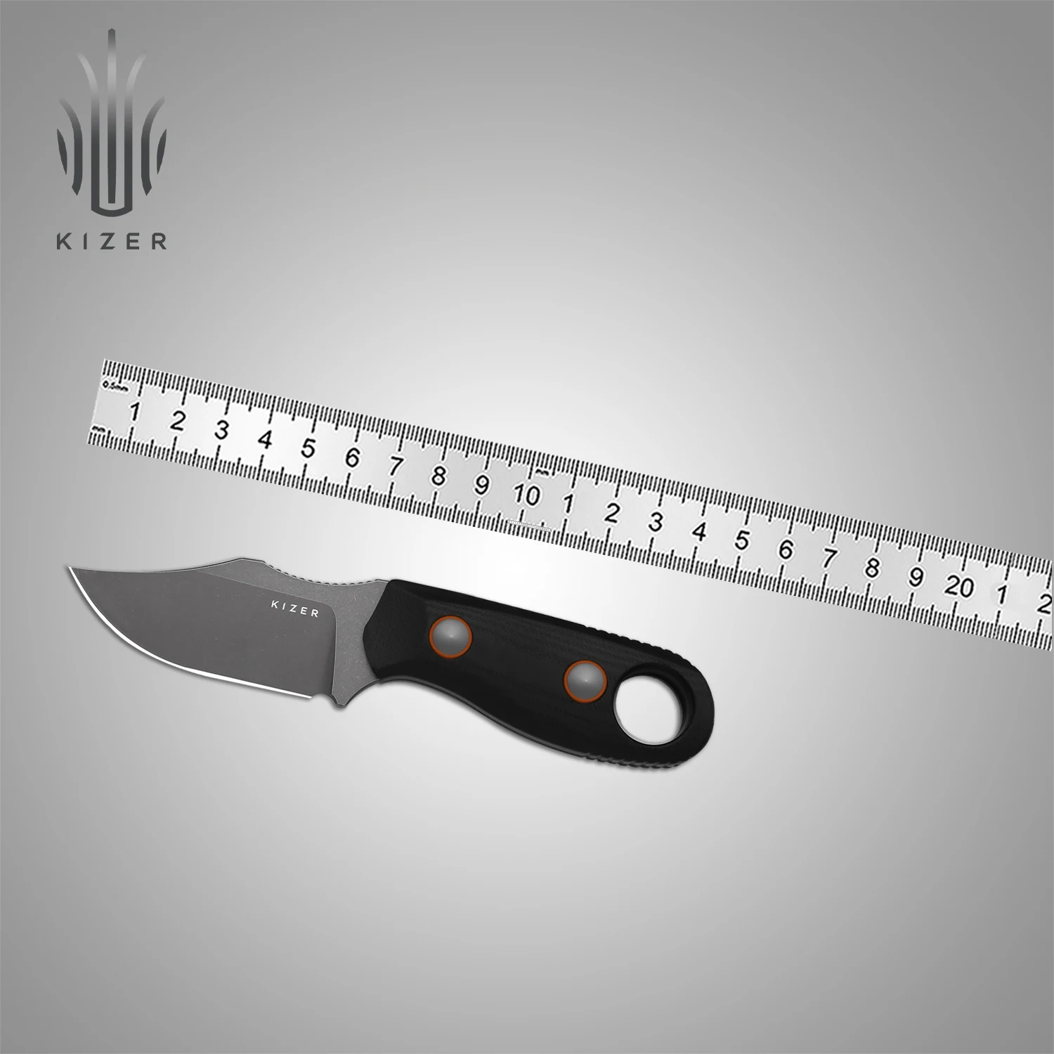 Kizer شفرة مثبتة سكين 1078A3/1078A4 سمور 2 2025 جديد G10/Micarta & G10 مقبض D2/AEB-L مشبك فولاذي نقطة شفرة سكاكين التخييم