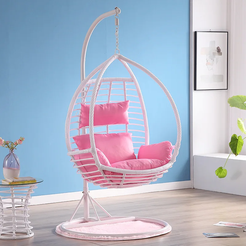 Hanging Basket Rattan Chair Home Cradle Indoor Balcony Outdoor Hanging Chair Romantic Swing Hammock
