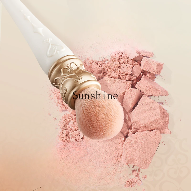 Blush brush fluffy evenly take powder round head skin powder powder