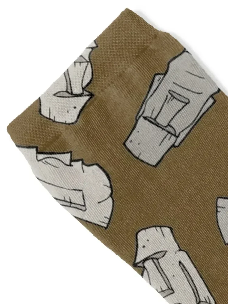 Easter Island Moai Socks Non-slip Soccer Crossfit japanese fashion Men Socks Women's