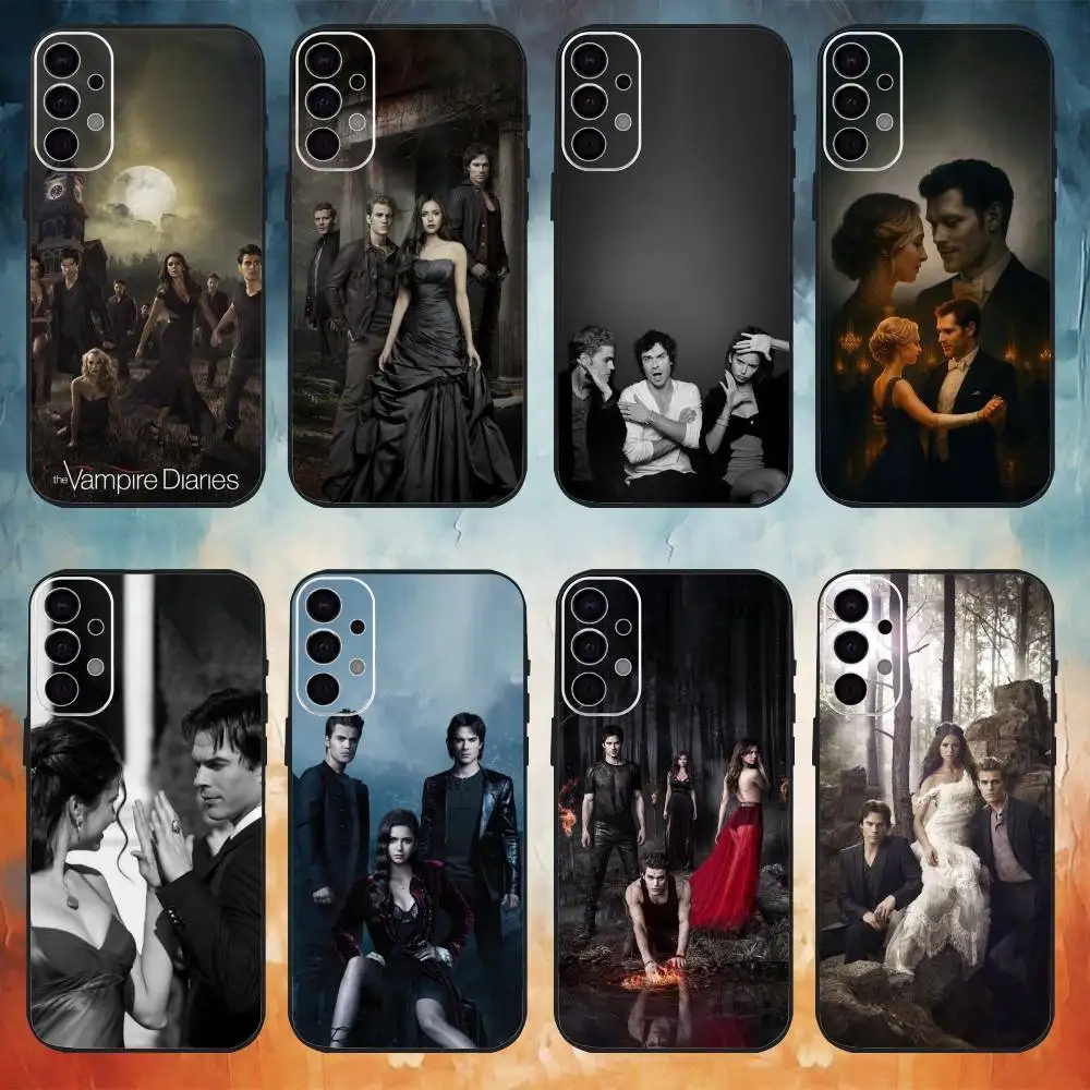 

V-Vampire Diaries Phone Case For Samsung S25,S24,S21,S22,S23,S30,Ultra,S20,Plus,Fe,Note,10,9,5G Black Cover