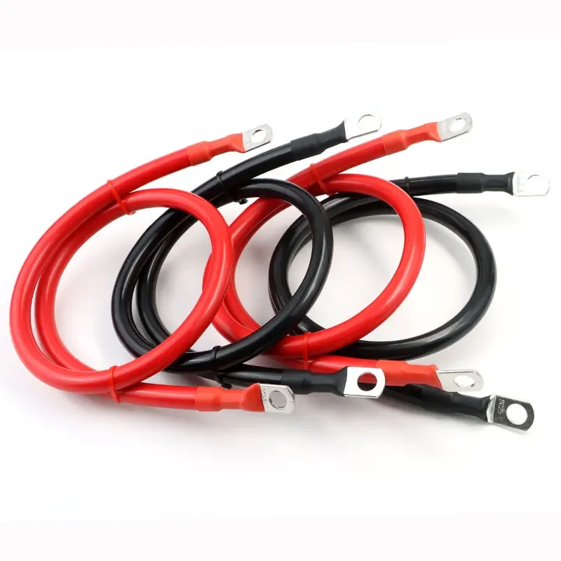 8/6/4AWG Batterie-Wechselrichterkabel 20/30/40/50/60/100CM mit M8-Klemme PVC-Isoliertes RV-Kupferkabel für Autoverbindungen – Detail 7