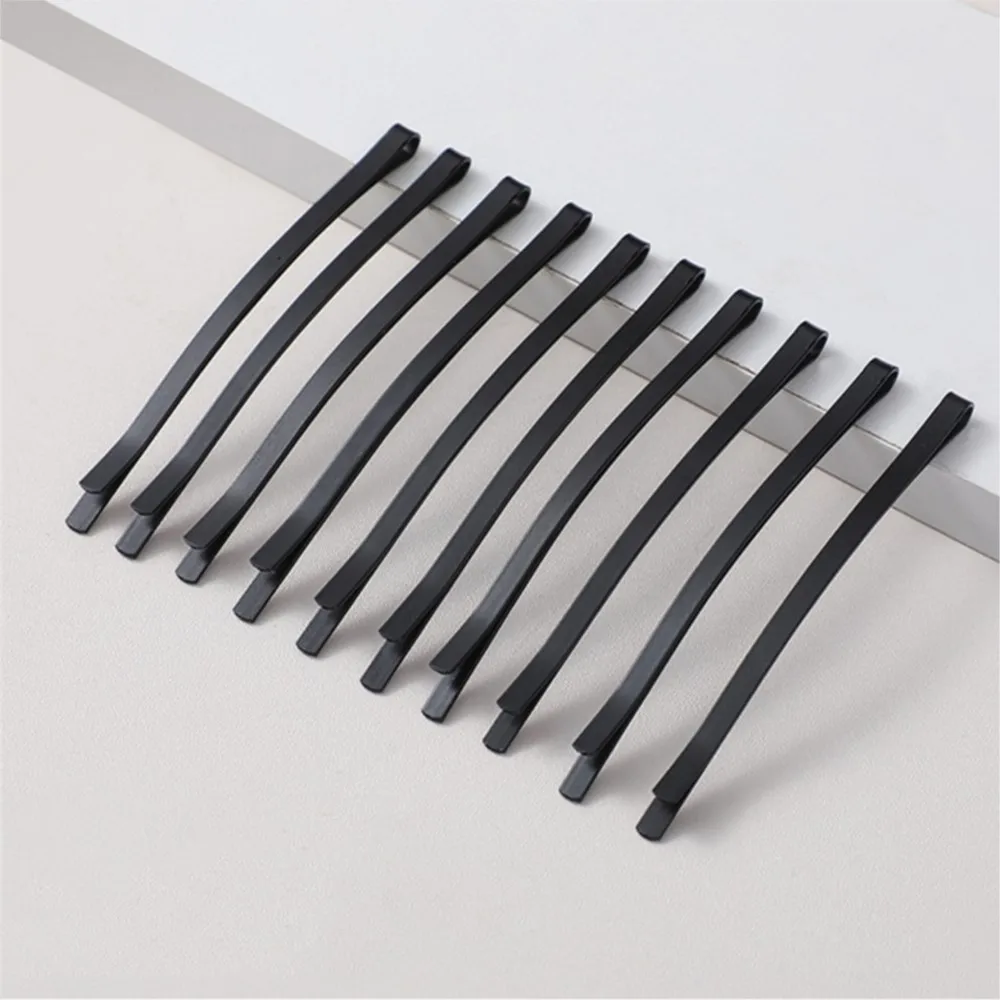 10pcs Black Bobby Pin Barrette Hair Clip Hairpin Setting Blank Base Hairstyle Tool for Women Girl DIY Jewelry Making Accessories