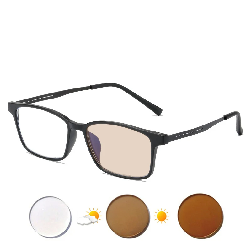 Benutzerdefinierte Myopiebrille mit Rezept Stärke -0,5 bis -10 Damen Herren Keine Schraube TR90 Rahmen Hochklare Gläser Kurzsichtige Brille F509