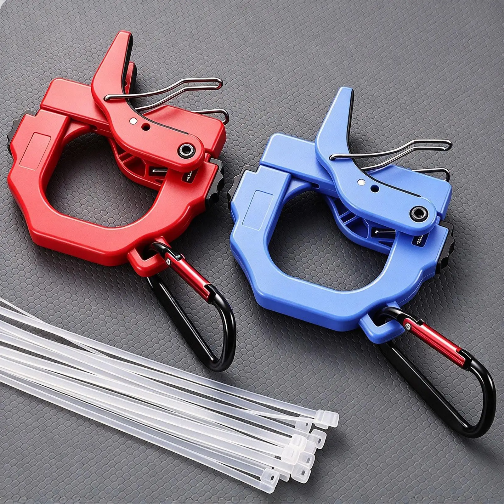 Cable Tie Storage Holder Portable Quick Release Belt Clip Organizer For Electrician Wire Tie Tool Pouch Accessories with Carabin