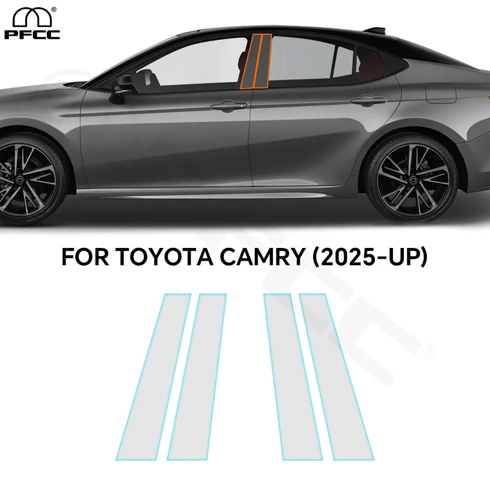 

For Toyota Camry SE XSE 2025-UP Headlight Rearview B Pillars TPU Paint Protection Film Pre-cut Clear PPF Anti-scratch Resistant