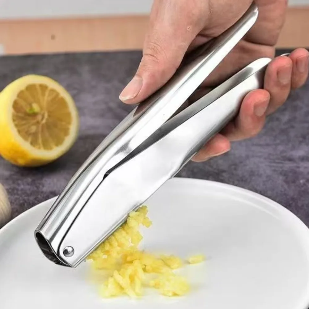 

Stainless Steel Garlic Press Multi-functional Manual Vegetable Chopper High Hardness Thickened Garlic Crusher Restaurant