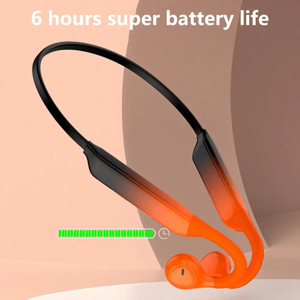 Wireless Earphone Noise-reduction Sensitive Voice Control Bluetooth-compatible5.0 Bone Conduction Sports Earphone for Running