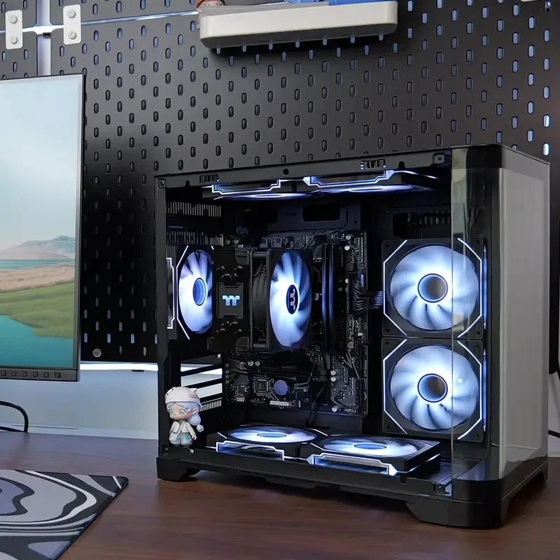 aotesier PC da gioco Desktop AMD Ryzen 5 5600GT 3,9 GHz 16 GB (8G * 2) DDR4 3200 1T NVME SSD ARGB 7 Ventole Win 11 Home pc Gamer Desktop C