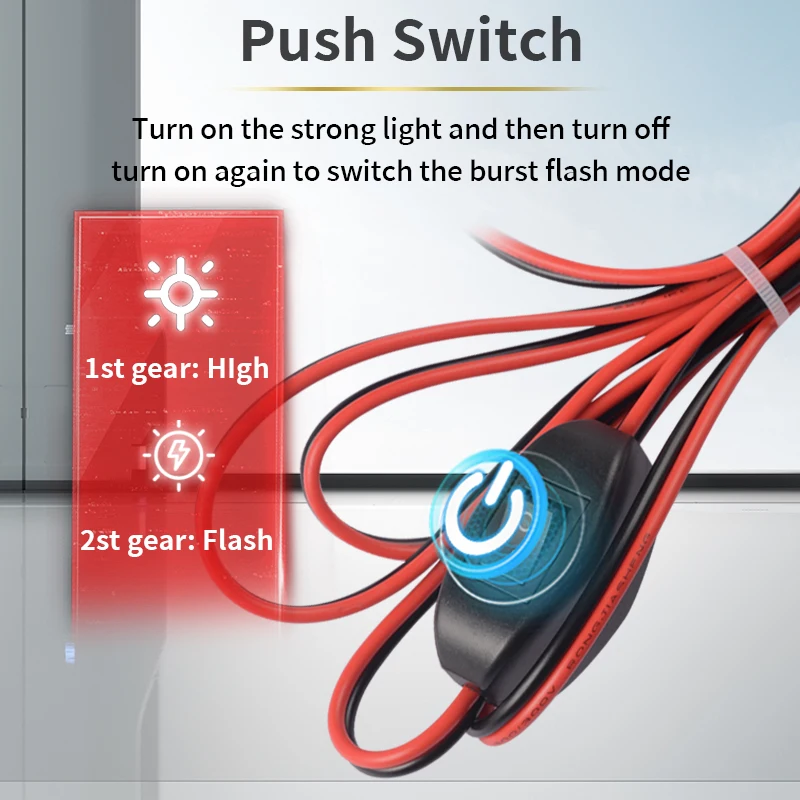 High-Power 100W Ultra-Bright LED Strong Light Handheld External Searchlight