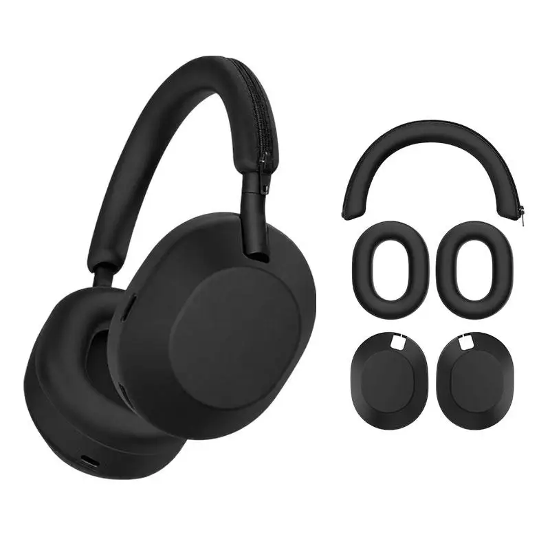 Чехол для Sony WH-1000XM6 XD, 3 в 1, мягкий силиконовый защитный чехол для наушников
